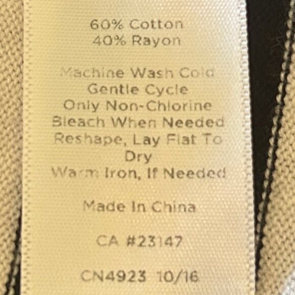 Talbots black/white striped 3/4-sleeve cardigan sz S - Picture 5 of 5